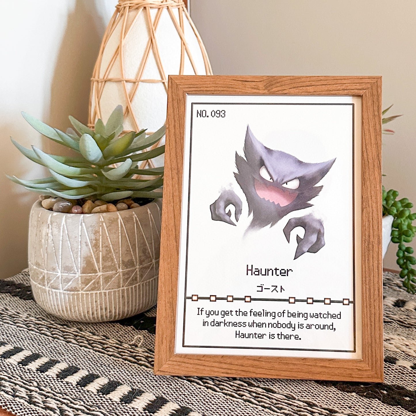#093 Haunter Pokedex Print