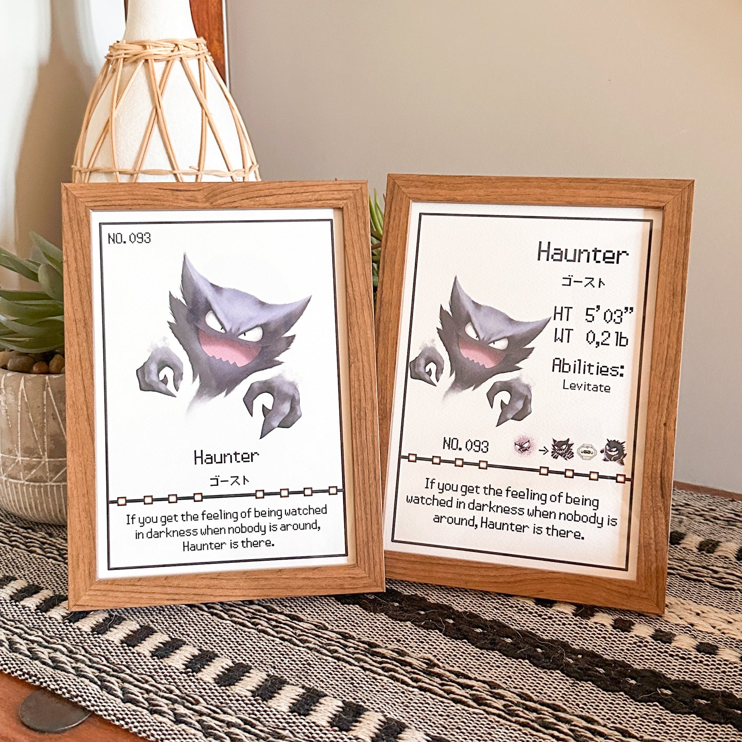 #093 Haunter Pokedex Print
