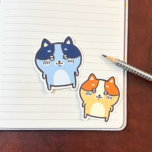 Chikawa x bluey vinyl sticker set