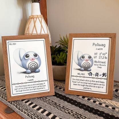 #060 Poliwag Pokedex Print