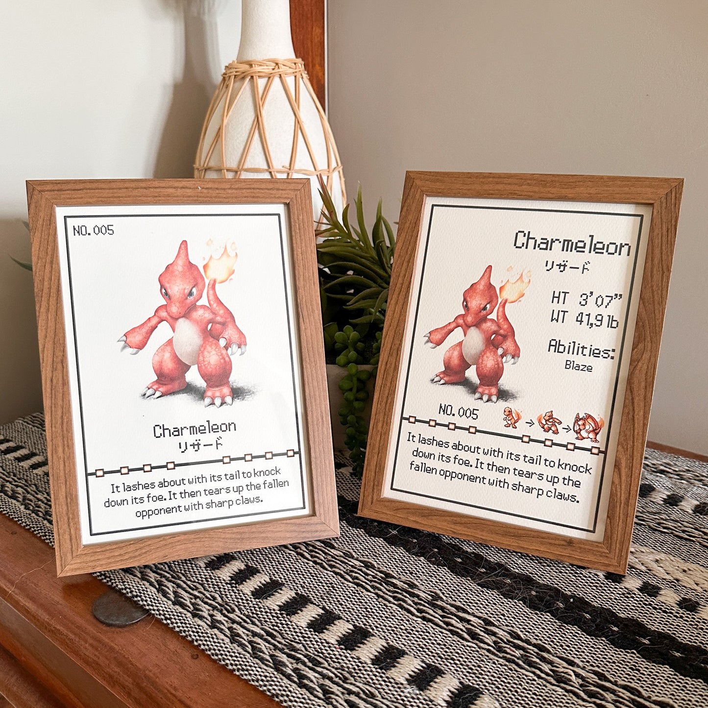 #005 Charmeleon Pokedex Print