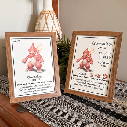 #005 Charmeleon Pokedex Print