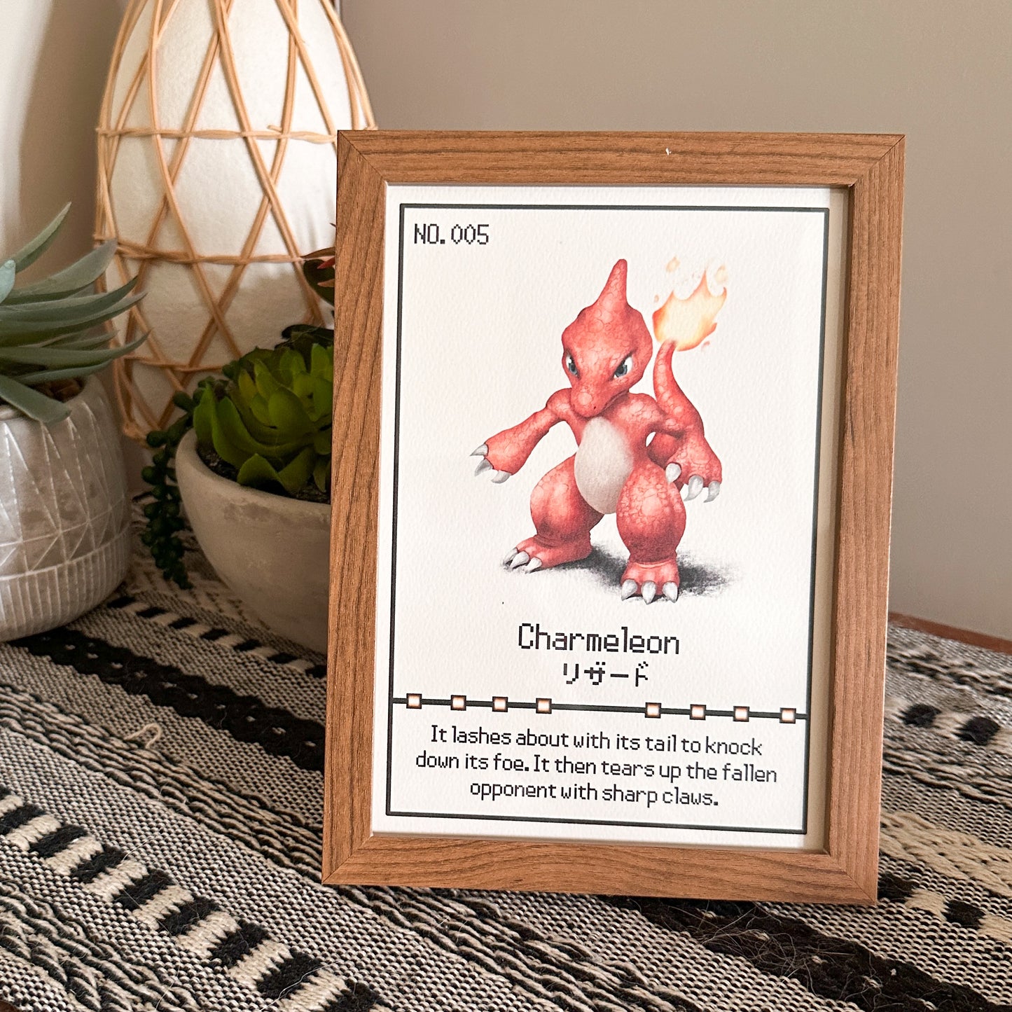 #005 Charmeleon Pokedex Print