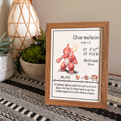#005 Charmeleon Pokedex Print
