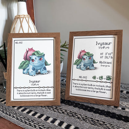 #002 Ivysaur Pokedex Print