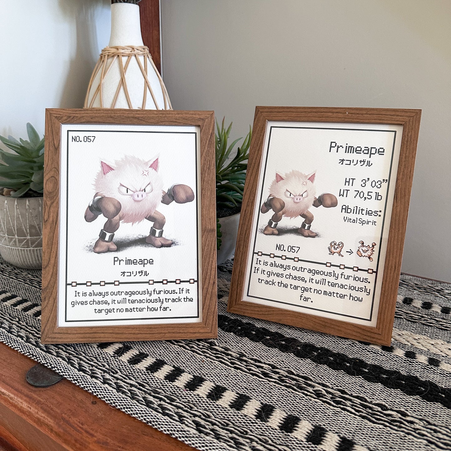 #057 Primape Pokedex Print