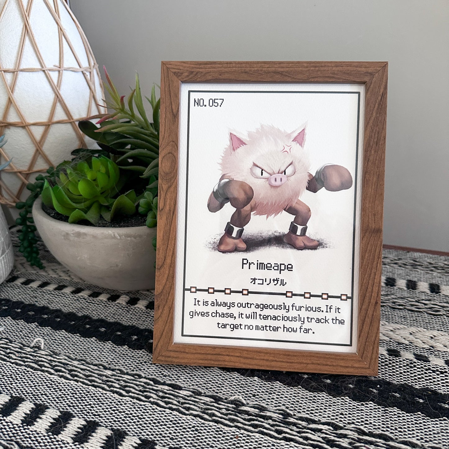 #057 Primape Pokedex Print